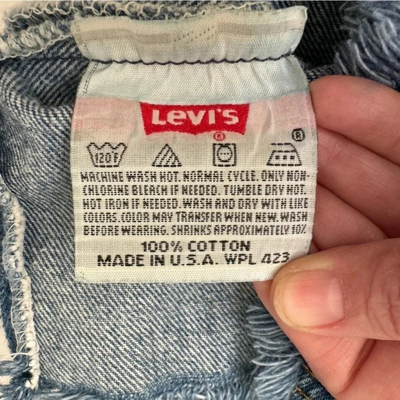 Vintage 90s Levi’s 501 Cut Off Jean Shorts Tag size 30 - Picture 10 of 11